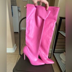 Azalea Wang Barbie Pink Women's Boots